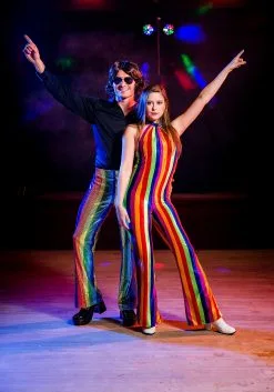Fun Costumes Womens 70's Disco Jumpsuit Costume -FUN COSTUMES Store womens 70s disco jumpsuit 1