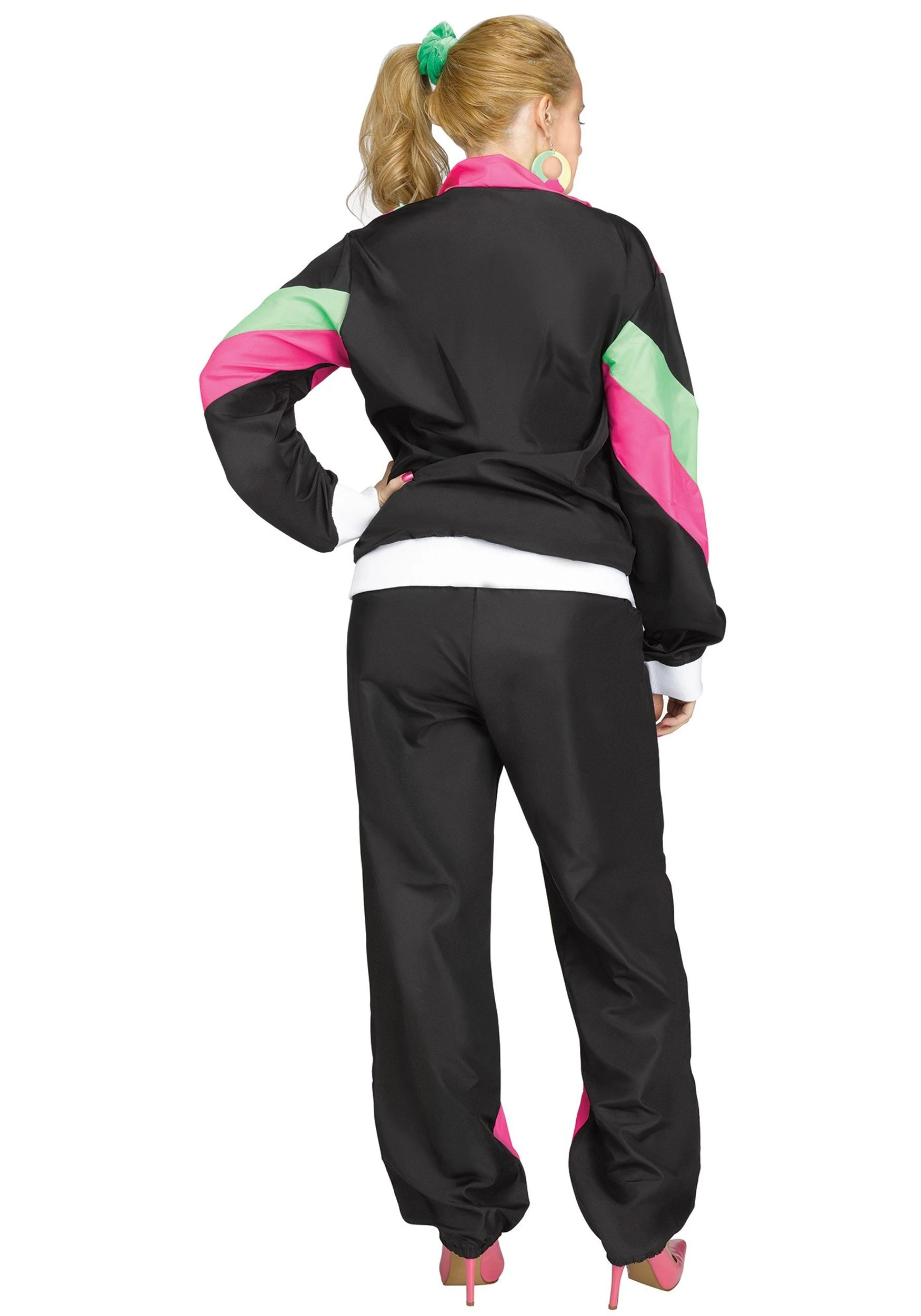 Fun World 80's Track Suit Plus Size Women's Costume 4 Fun World 80's Track Suit Plus Size Women's Costume - Image 2