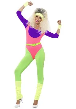 Smiffys Women's 80s Workout Costume