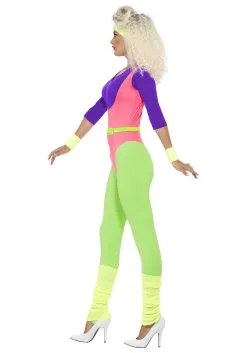 Smiffys Women's 80s Workout Costume -FUN COSTUMES Store womens 80s workout costume alt 2