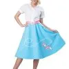 California Costume Collection Womens Blue 50's Poodle Skirt Costume 2 California Costume Collection Womens Blue 50's Poodle Skirt Costume -FUN COSTUMES Store womens blue 50s poodle skirt