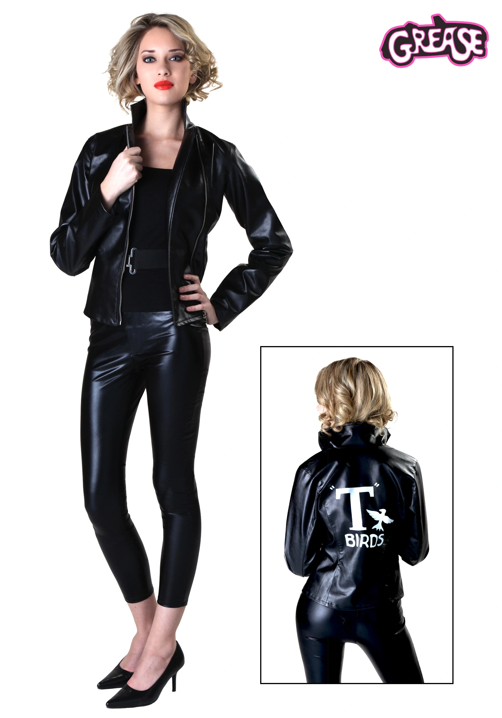 Fun Costumes Grease T-Birds Costume Jacket For Women 3 Fun Costumes Grease T-Birds Costume Jacket For Women
