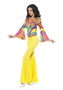 Smiffys Women's Groovy Gal Costume -FUN COSTUMES Store womens groovy gal costume side