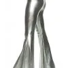 Underwraps Metallic Silver Bell Bottoms For Women -FUN COSTUMES Store womens metallic silver bell bottoms