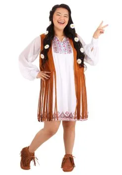 Fun Costumes Plus Size 1970s Free Spirit Costume