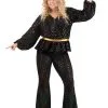 Armada Women's Disco Queen Plus Size Costume 1 Armada Women's Disco Queen Plus Size Costume -FUN COSTUMES Store womens plus size disco queen costume main