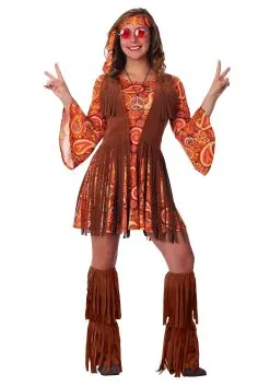 Fun Costumes Fringe Hippie Women's Plus Size Costume