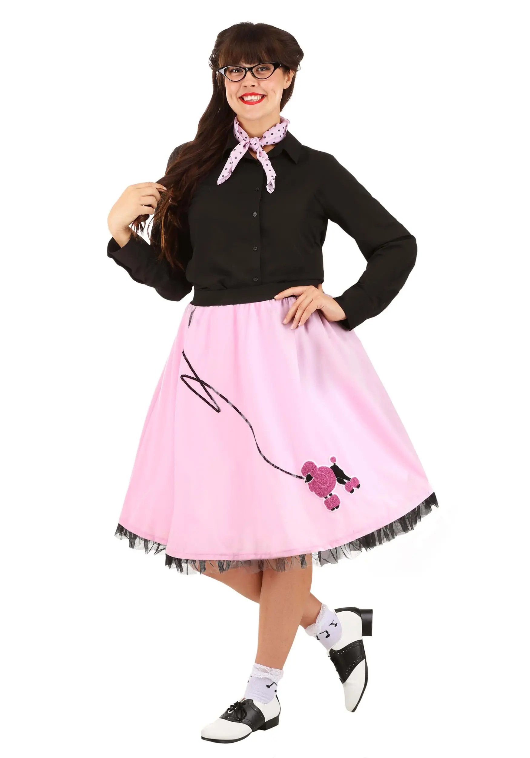 Fun Costumes Plus Size Women's Sock Hop Kit 3 Fun Costumes Plus Size Women's Sock Hop Kit