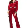 Karnival Costumes Red Lady Pimp Womens Costume -FUN COSTUMES Store womens red lady pimp costume
