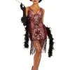 Dreamgirl Red Va-Va Voom Flapper Adult Women's Costume -FUN COSTUMES Store womens red vava voom flapper adult costume