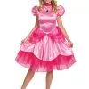 Disguise Super Mario Deluxe Princess Peach Costume For Women -FUN COSTUMES Store womens super mario deluxe princess peach costume