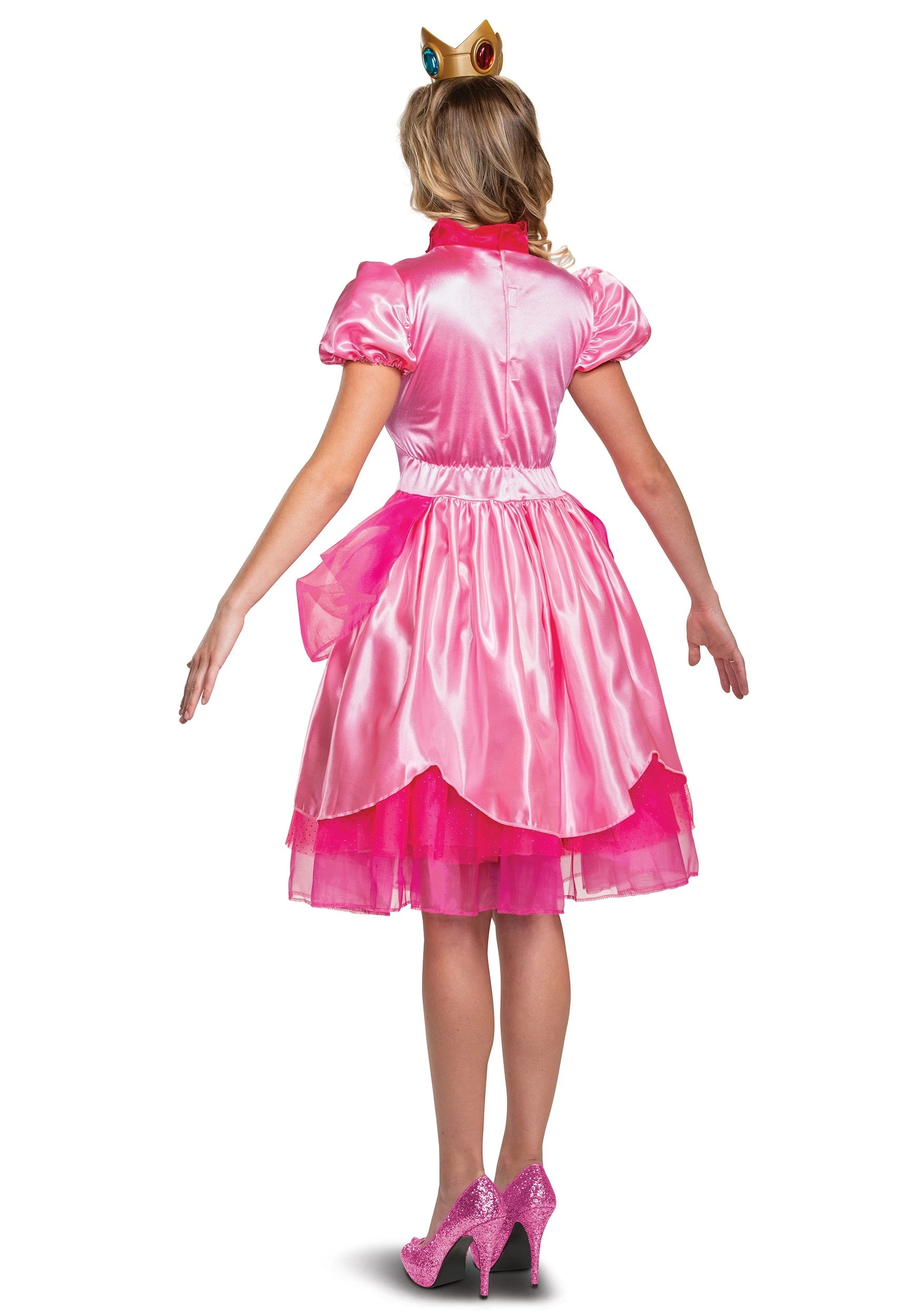 Disguise Super Mario Deluxe Princess Peach Costume For Women 4 Disguise Super Mario Deluxe Princess Peach Costume For Women - Image 2