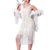 Fun Costumes Women's White Fringe Flapper Costume 1 Fun Costumes Women's White Fringe Flapper Costume -FUN COSTUMES Store womens white fringe flapper costume update main