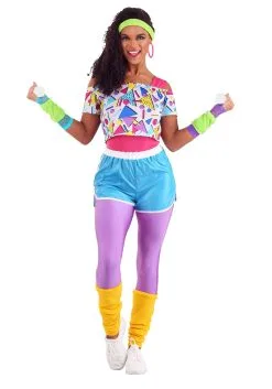 Fun Costumes Work It Out 80s Women's Costume
