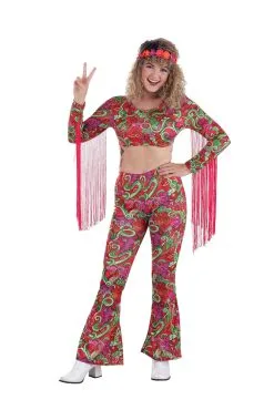 Fun Costumes Women's Hippie World Peace Costume 11 Fun Costumes Women's Hippie World Peace Costume -FUN COSTUMES Store womens world peace hippie costume alt 2
