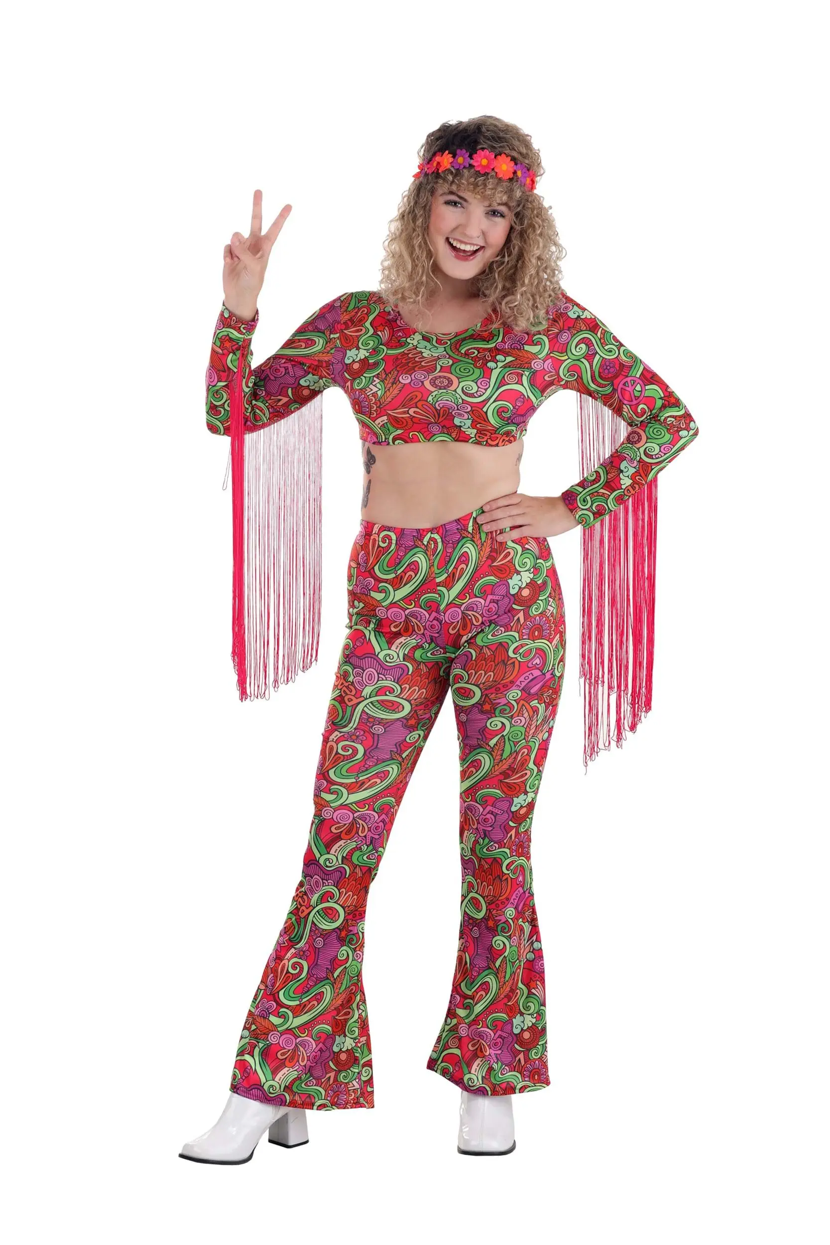 Fun Costumes Women's Hippie World Peace Costume 5 Fun Costumes Women's Hippie World Peace Costume - Image 3